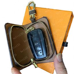 2022 Key Buckle Bag lovers Car Keychain Handmade Leather Keychains Fashion brown Man Woman Purse Bags Pendant Accessories#LQB032402