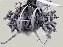 Diecast Model 135 Resin Figures Kits Modern US Army Helicopter Crew 6 Unassambled Unpainted 230712