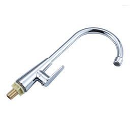 Kitchen Faucets Faucet 360 Degree Rotation Zinc Alloy Single Handle For Sink Mixer Tap Chrome Finish