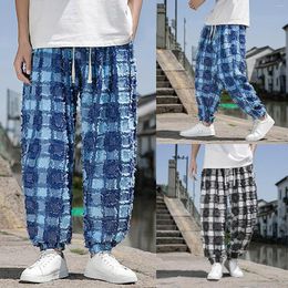 Men's Pants Loose Straight Cotton Bloomers Summer Casual Breathable Sock Boy Outdoor Star