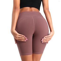 Active Shorts Women Sports Booty Seamless Summer High Waist Solid Color Biker Fitness Workout Gym Female 2023