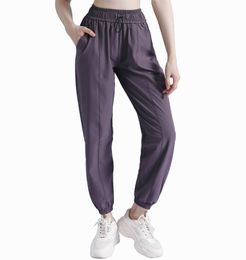 lu Yoga Women Jogger Pants High Waist Soft Womens Drawstring Pants Training Lady Jogging Pants ll88137