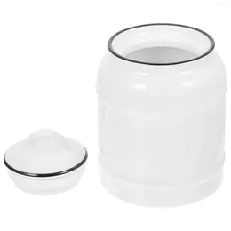 Storage Bottles China White Grain Sealed Jar Flower Tea Durable Food Holder Decorative