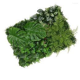 Decorative Flowers Artificial Green Wall 16x24in Large Greenery Panels Grass Backdrop UV Protected Faux Privacy Hedge Decoration For