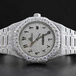 Wristwatches hip hop diamond watch round cut all size Customise VVS1 handmade diamond watch for mens diamond watch226s