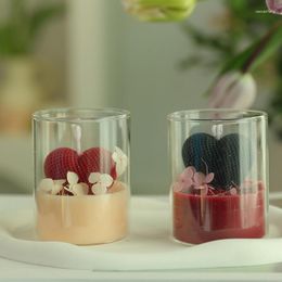 Candle Holders Glass Holder For Home Decor Small Tealight Decorative Cute Vase Nordic Pen Flower