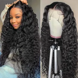 Water Wave Lace Front Wig Wet And Wavy Lace Front Wig Pre Plucked Brazilian Remy Human Hair Wigs For Women