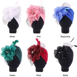 Berets European And American Mesh Tam-O'-Shanter Feather Big Flower Toque Nationality-Featured Cap Women's Dress Hat TJM-24V