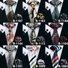 All Kinds Of Mens Tie 47 Styles Neck Tie Set For Men High Quality Adult Ties Brand Tie Hanky Cufflinks Set 277G