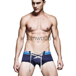 Underpants men's cotton brand underwear with Rope low rise short trunk sexy boxers for male Hot sell boy men cueca underpants tight soft J230713