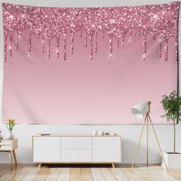 Tapestries Pink Sequin Pattern Tapestry Wall Hanging Art Fashion Hippie Abstract Bedroom Living Room Home Decor