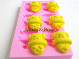 Baking Moulds Mom&Pea 0360 ONE PIECE Silicone Soap Mould Cake Decoration Fondant 3D Food Grade Mould