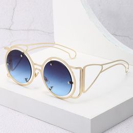 Sunglasses Women's Sun Protection UV Fashion Personality Retro Hollow Street Shoot Travel Commute Glasses