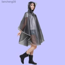 Cycling Motorcycle Raincoat Cape Poncho Hooded Windproof Rain Coat Cycling Climbing Hiking Travel Rain Cover L230620