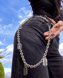 Keychains European And American Cool Punk Hip-hop Disco Chain Belt Ins Super Fire Pants Phants Zipper Men Women