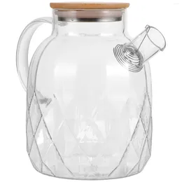 Dinnerware Sets Pitcher Drink Glass Milk Jug Water Bottle Pitchers With Handle Home Container Lid For Refrigerator Cold
