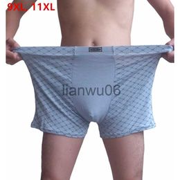 Underpants Plus Size 9XL Underwear Men Boxer Para Boxershorts 11XL Shorts Male Bamboo Fiber Loose Soft Large Oversized Modal Underpants J230713