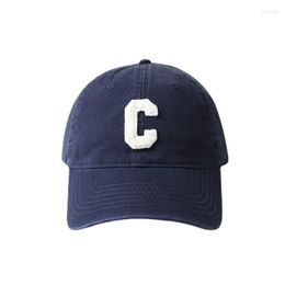 Ball Caps Fashion C Letter Soft Top Baseball For Women Summer Mens Outdoor Sports Leisure Sun Protection Dad Hat Gorras