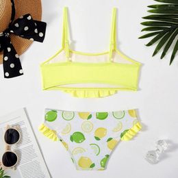 Summer lemon shop falbala bikini set