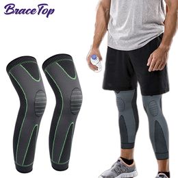 Arm Leg Warmers BraceTop Sports Antislip Full Length Compression Sleeves Knee Brace Support Protect for Basketball Football Running Cycling 230712
