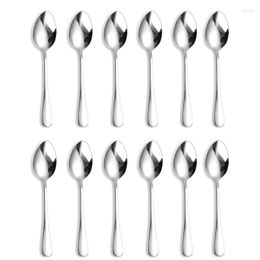 Dinnerware Sets 12pcs Spoons Set Stainless Steel Tableware Silver High Quality Home Restaurant Cutlery Silverware