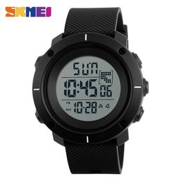 SKMEI Men Sport Watch Big Dial Digital Military Outdoor Wristwatches Back Light Chronograph Alarm 50M Waterproof Watches 1213