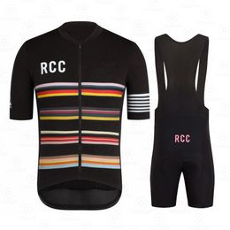 Cycling Jersey Sets RCC Raphaful Black Set Clothing Team Kit Men Short Sleeve MTB Clothes Bike Uniforme Ropa Ciclismo Hombre 230712
