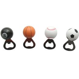 Football basketball Magnet Refrigerator sticker function beer Bottle opener For Party Favours Wedding Gift