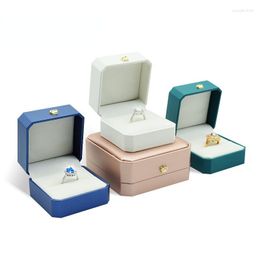 Jewellery Pouches Packaging Box Ring Pendant Bracelet Necklace With Crown Buckle Storage