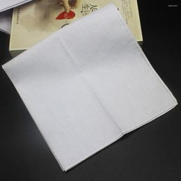 Table Napkin White Handkerchief Lady Square Pocket Women Travel 28cm Solid Towels Novelty Wedding Party Dining Hanky H09