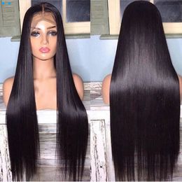 13X4 Lace Frontal Wig 26Inch Bone Straight Lace Front Wig Human Hair Wigs For Women Brazilian Hair Wigs Preplucked