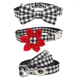 Dog Collars Valentine's Day Girl Collar Flower Bowtie For Big Small Gift