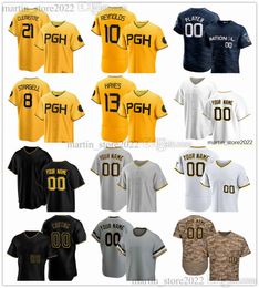 Baseball Jerseys Carlos Santana Jared Triolo Ji Hwan Bae Connor Joe Cal Mitchell Josh Palacios 28 Canaan Smith-Njigba 65 Jack Suwinski 5 Travis Swaggerty 91 Ji Man Choi