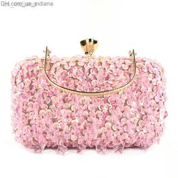 Evening Bags Drop Women's Beaded Evening Clutch Bag Wedding Bride Handbag Party Dinner Wallet Z230713