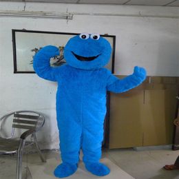 Cookie Monster Sesame Street Big Bird Mascot Costume Plush Man Wears Performance Prop Costume Cartoon Walking Suit Aimo304n