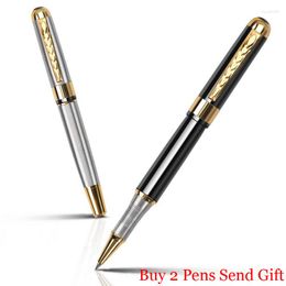 Fashion Design Full Metal Business Men Rollerball Pen Selling Office Paper Writing Ballpoint Buy 2 Send Gift