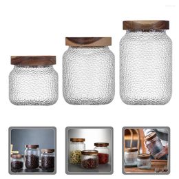 Storage Bottles Containers Food Jar Glass Sugar Kitchen Scented Tea Canisters Large Lid