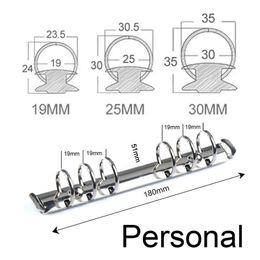 Notepads Moterm Personal PW Size Metal Spiral Rings Binder Clip With 2 Pairs of Screw For Diary Notebook Planner Binder Clip File Folder 230712