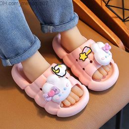 Slipper 2023 New Summer Children's Slide Girl Cute Rabbit Indoor Slide Soft Bottom Baby Flip Slide Non slip Children's Slide Children's Slide Z230713