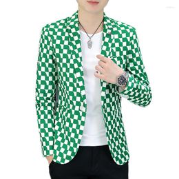 Men's Suits High Quality Blazer Korean Version Trend Business Casual Elegant Fashion High-end Simple Shopping Gentleman Suit Jacket