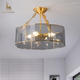 Pendant Lamps Light Luxury Grey Ge Yanuo Post-modern Ceiling Lamp Planet Creative Room Bedroom Simple American