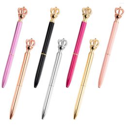 Crown Ballpoint Pens Stationery Gifts Teacher Student Supplies School Office Accessories Cartoon Metal For Writing