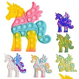 Decompression Toy Toys Halloween Christmas Rainbow Tie-Dye Cute Flying Horse Stress Relief School Gift Whole S Toya08A55A47A10955693 Dhzyk