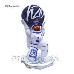 Wonderful Large Advertising Inflatable Astronaut Air Blow Up Spaceman Figure Model With A Planet Balloon For Space Show