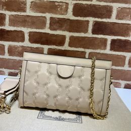 Womens bag 7A Designer bag Wallet 702200 Brown Matelasse Chain Crossbody women Bag Leather Purse TOP Quality