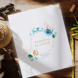 Wedding Planner Organiser Undated Bridal Countdown Wedding Notebook Engagements, Includes 610 Wedding Stickers