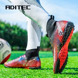 Dress Shoes chuteiras society professional Unisex Soccer Long Spikes TF Ankle Football Boots Outdoor Grass Cleats futsal 230712