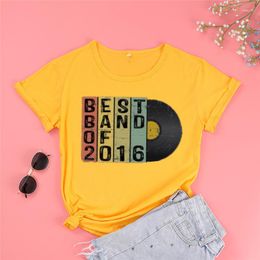 Women's T Shirts 5th Anniversary Gifts For Wife And Husband 5 Wedding Shirt Him Her Cotton Streetwear Unisex Drop