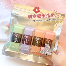 Lip Balm Colourful Candy Lip Tint Cheek Makeup Set Long Lasting Lip Glaze Natural Satin-stain Finish Hydrating Lip Gloss Women's Cosmetics 230712