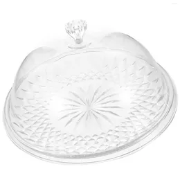 Plates Transparent Plate Cheese Platter Dessert Display Dome Cake Tray Round Paper Cup Plastic Clear